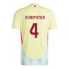 Camiseta de fútbol España Martin Zubimendi 4 Segunda Equipación Euro 2024 - Hombre